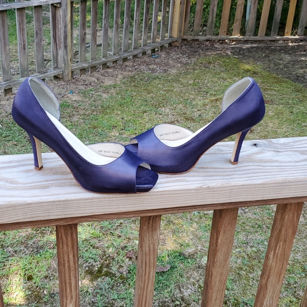 Michaelangelo Heels Purple   Size 9.5